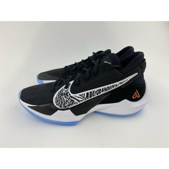 NEW Nike Zoom Freak 2 Black White Men's Basketball Sneakers Shoes - Picture 10 of 12